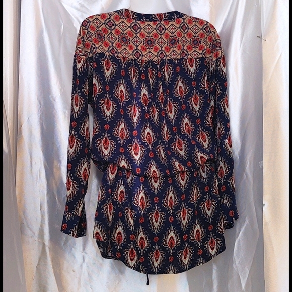 En Elly tie waist tunic w/pockets M - Picture 2 of 6